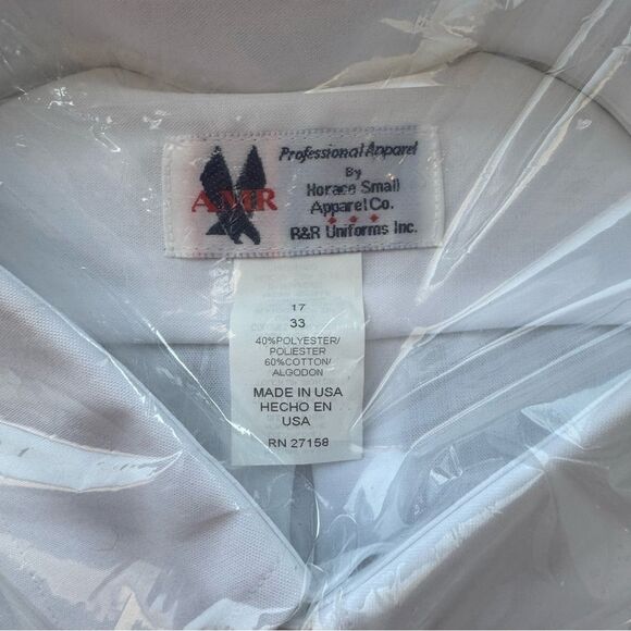 Horace Small Apparel Co. Men’s Professional White Shirts AMR - Bundle of 3 - Picture 6 of 6
